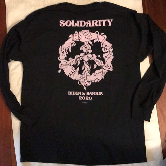 Women’s Long Sleeve T-shirt SOLIDARITY 2020 SIZE L - Picture 4 of 5